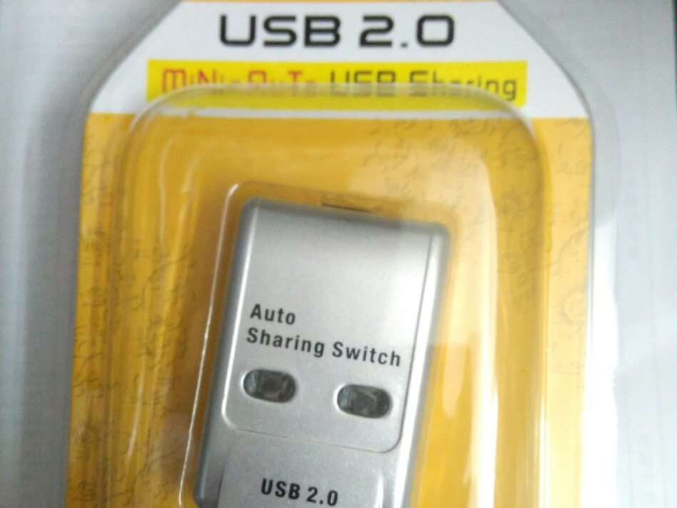 USB共享器二进一出 两台电脑共用打印机2进1出 自动切换