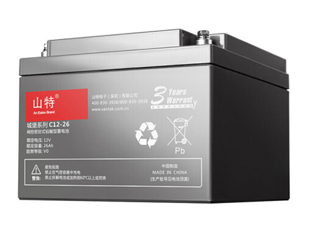 山特（SANTAK）UPS电源原装蓄电池12V7/18/26/38/65/100AH配套专用蓄电池 C12-26AH蓄电池