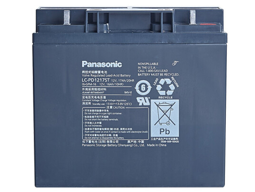 松下（Panasonic）蓄电池阀控式铅酸免维护蓄电池LC-P系列 LC-PD1217ST（12V17AH）