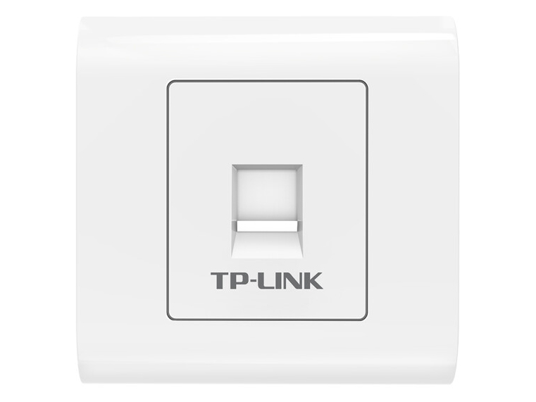 TP-LINK TL-EF601 單口網絡信息面板 86型工程級電腦光纖寬帶網線插座（集成六類非屏蔽免打信息模塊）