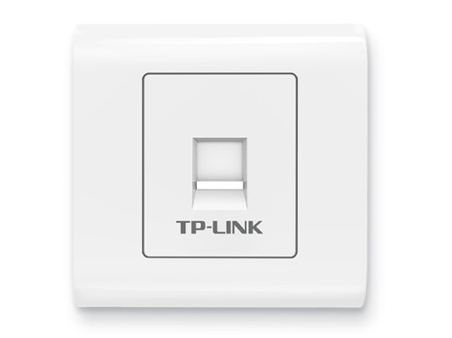 TP-LINK TL-EF5e01 單口網絡信息面板 86型工程級電腦光纖寬帶網線插座（集成超五類非屏蔽免打信息模塊）