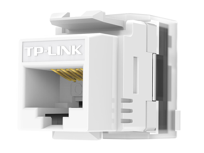 TP-LINK TL-EJ602F 六类CAT6高端工程级镀金版千兆网络信息模块 180度、免打线