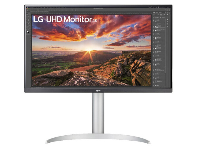 LG 27UP850 4K显示器HDR Type-C反向充电96W IPS面板 升降旋转 内置音箱 硬件校准 MAC外接 27英寸液晶台式电