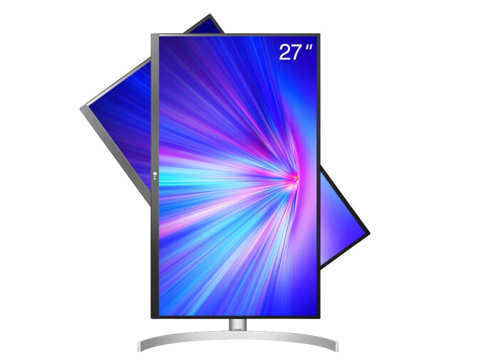 LG 27UL650-W 27英寸 4K显示器 HDR400 IPS硬屏 微边框 升降旋转 设计师 设计绘图 PS5/xbox外接液晶显示屏幕