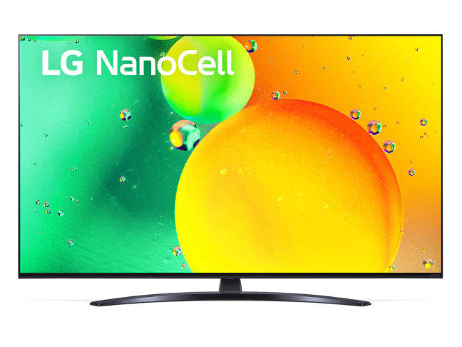 LG 75英寸NanoCell炫彩屏智能护眼家用平板液晶电视机75NANO76