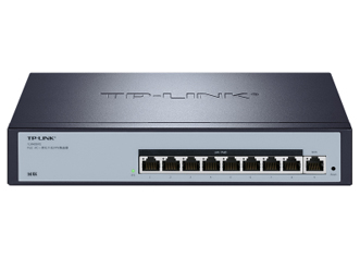 YLR409PE 9个千兆网口，1WAN+8LAN；     内置无线控制器，可统一管理TP-LINK AP产品