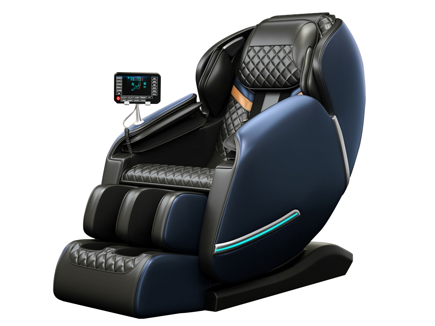 Lenovo聯想正品智能按摩椅 高端機械手配置方案  型號H1-C x12L升級版藍黑/米白