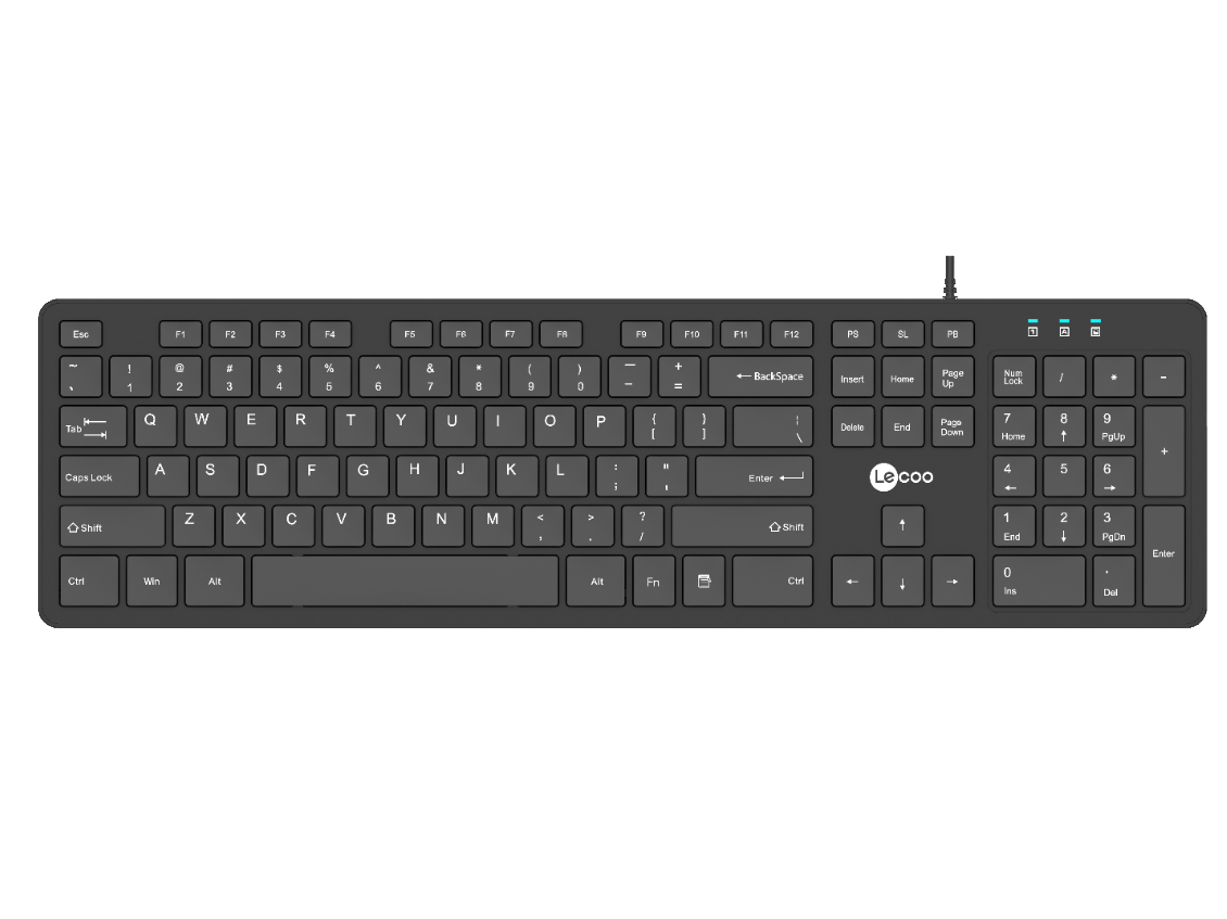 聯想（Lenovo）來酷 KB102 有線鍵盤 設計緊湊，高效，舒適的打字體驗