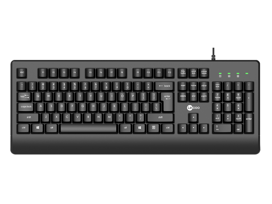 聯想（Lenovo）來酷 KB106 有線鍵盤 設計緊湊，高效，舒適的打字體驗