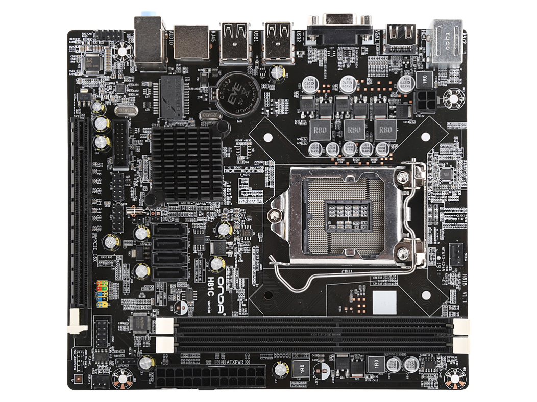 昂达H81C 1150针电脑主板兼容i3/i5/i7四代CPU DDR3双通道3相供电
