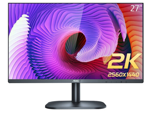 AOC Q32V3S/BS 31.5英寸显示器 2K高分 IPS爱眼低蓝光不闪屏 可壁挂电脑显示屏 Q32V3-BS
