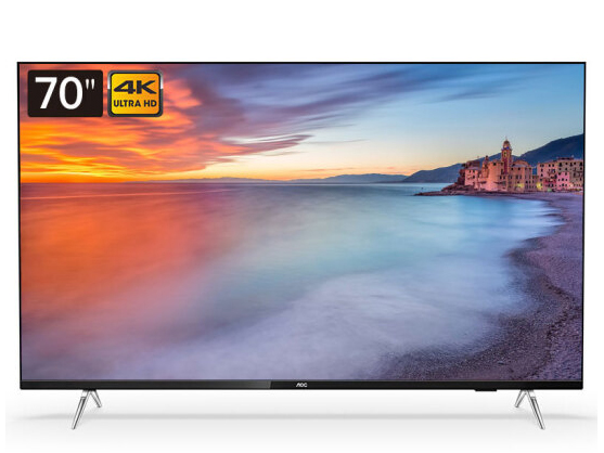 AOC液晶平板电视 70英寸 4K全面屏HDR 10bit色彩 人工智能 杜比音效 客厅电视机70I3/H70P3