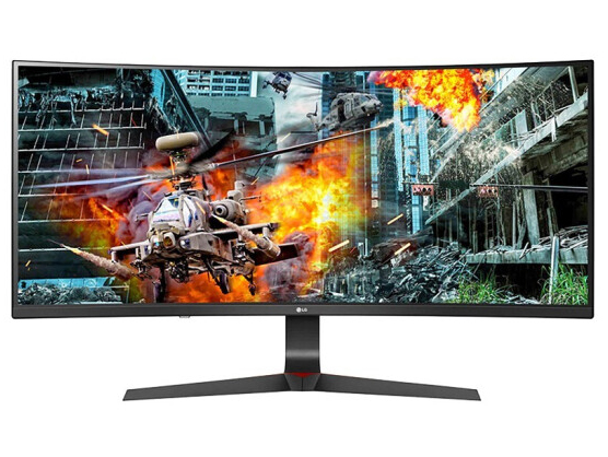 LG 34GL750-B 34英寸显示器曲面显示屏2K 144Hz 21:9带鱼屏HDR电脑屏幕 大金刚 兼容G-Sync