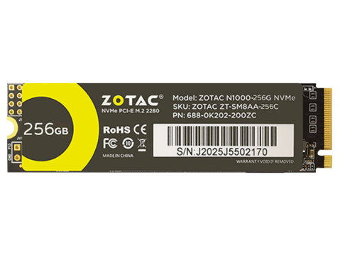 索泰固态硬盘 NVME 256G
