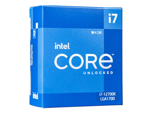 intel/英特尔12代酷睿i7-12700K盒装处理器 12核心20线程电脑CPU
