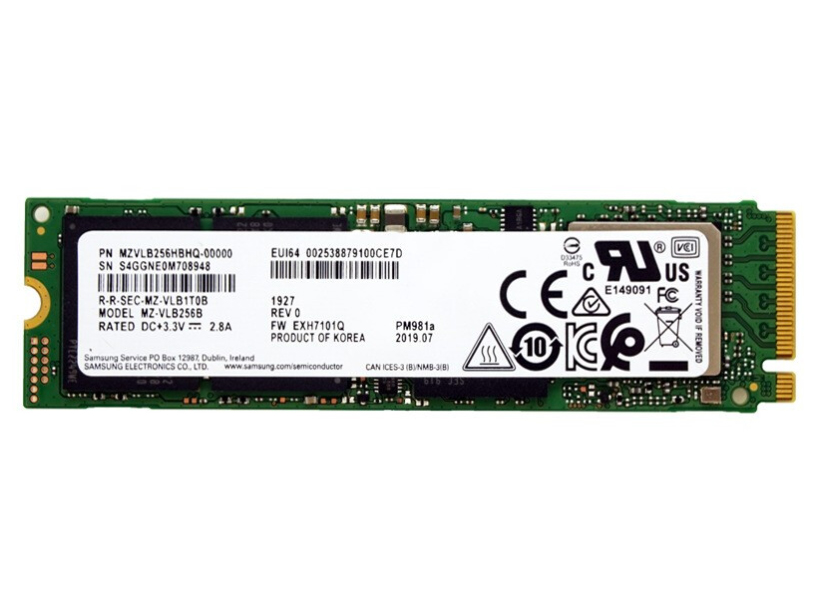 三星 981A 256G 512G 1T SSD固态硬盘 M.2接口