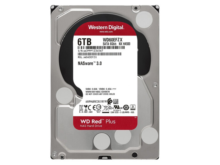 西数 WD60EFRX  6T 红盘
