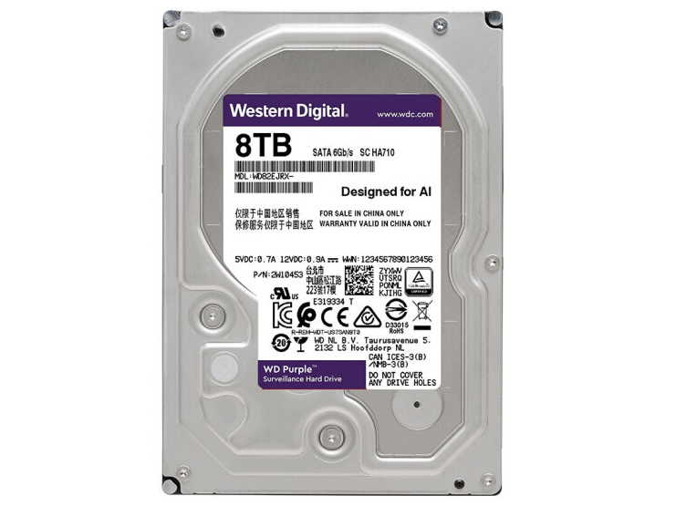 西数 监控盘 WD82EJRX 8T
