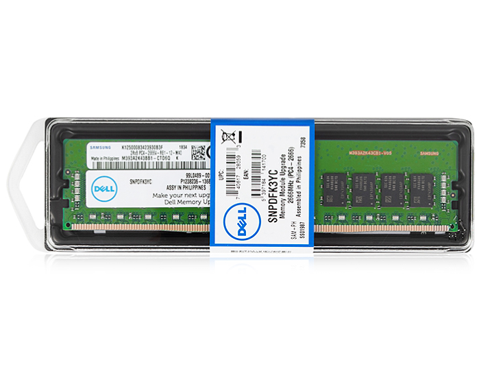 戴尔（DELL）服务器工作站ECC内存条 16G DDR4 2666MHz 台机内存