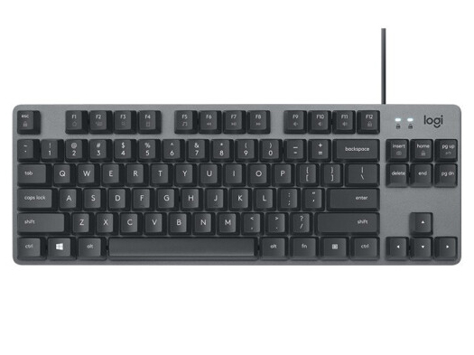 羅技（Logitech）K835有線機械鍵盤 （沒有數字鍵） 黑色 /白色
