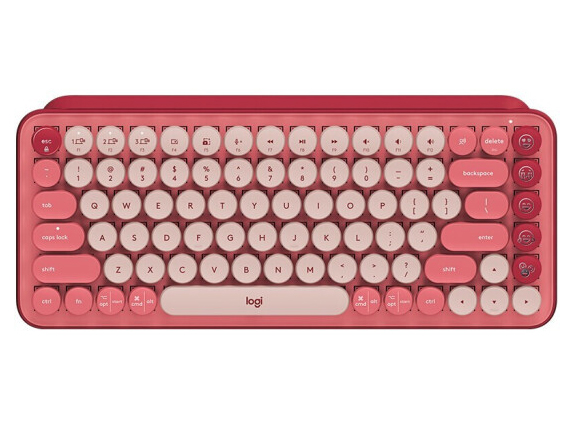 羅技（Logitech）POP  KEYS 無線機械鍵盤 紫色 粉色 黃色