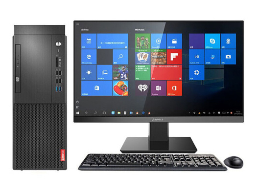 联想 启天M433-A428 I5-10500 8G 1T DVDRW 集 win10+21.45寸