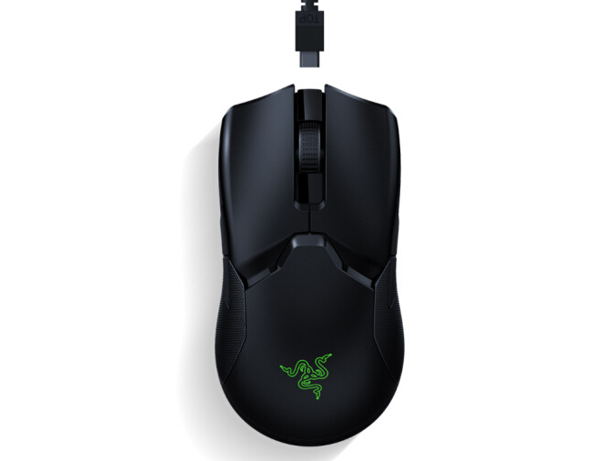 雷蛇 Razer 毒蝰终极版有线无线鼠标 游戏鼠标 RGB鼠标 电竞鼠标 吃鸡 RGB充电底座轻量设计 20000DPI