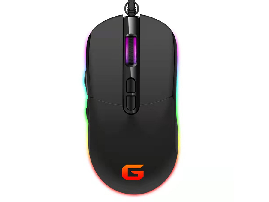 雷步 G580 RGB  跑马呼吸 游戏电竞鼠标