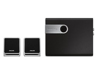 飞利浦SPA2341音箱 高保真声音。60W(MPO) 内置5“低音,独立低音调节，卫星音箱铁素体铠装全防磁
