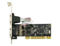 西霸 FG-PMIO-V3T-0002S-1 PCI转RS-232串口扩展卡 (2S)