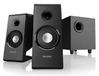 PHILIPS 飞利浦 SPA2335 2.1声道 音箱类型：电脑音箱 调节方式：旋钮 额定功率：0W 供电方式：电源：220V/50Hz 频率响应：20Hz-20KHz 有源无源：有源