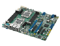 研华 ASMB-310IR 1366 插槽 双处理器 CEB服务器板卡，支持2个 PCIe x16 扩展插槽
