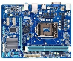 技嘉GA-H61M-S1(rev.2.1)   
主芯片組：Intel H61 CPU插槽：LGA 1155 CPU類型：Core i7/Core i5/Co內存類型：DDR3 集成芯片：聲卡/網卡 顯示芯片：CPU內置顯示芯片(需主板板型：Micro ATX板型