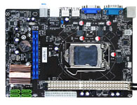 智仁 H61FBL2
Intel H61(B3) 芯片組，支持 LGA 1155 CPU 架構，2*DDR3 1333MHZ內存規格，內建于CPU顯示核心，1*PCIE x1;1*PCIE x16 ，4*USB2.0;4*Serial ATA2