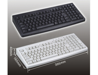 吉成GS-101 POS键盘  规格：395（L）X160（W）X40（H）外型美观、大方、高档 采用普通电脑键盘标准排列形式 按键采用高强度薄膜按键，使用寿命大于1千万次