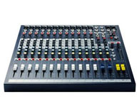 声艺 Soundcraft EPM12调音台  外形设计始终贯穿了简洁的设计理念，并采用了优良的配件可实现高精度 EQ 、放大倍率设定。其音质透明，并广泛应用于 LX7ii 及 GB 等大型控制台。该放大器可在 55 分贝的范围内实现音量调节，同时其净空值更高达 22 分贝可以满足用户对完美音质的不懈追求。EPM 专业的 48 伏虚拟电源可适配置所有类型电容麦克风。 EPM 混音器独特之处在于其峰值监控系统。它采用了多点信号测量设计可以对不同区域的信带超载情况进行监控。