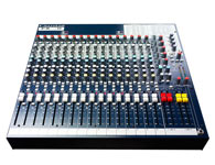 声艺 Soundcraft FX16ii 模拟调音台  1、数码音响的音质；2、最多可接26组输入信号；3、16组话筒线路输入；4、专利设计的UltraMic前置放大器；5、内置广播级的Lexicon莱思康效果器，双效果，可编程，可修改参数；6、16组直接输出，可选择推子前或后，用作多轨录音或效果送出