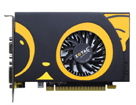 索泰GT720-1GD3 喵星版   显卡核心：NVIDIA GeForce GT720；核心频率：797MHz；流处理单元：192；显存频率：1600MHz；显存规格：1024MB\\64bit DDR3；输出端口：DVI\\VGA；散热方式：喵星萌风扇