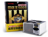 长城 四核王500S  长城双动力四核王专业版,2.31版,额定400W,最大500W,支持BTX架构,双路供电,双倍稳定，。宽幅150V-270V