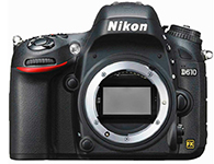 尼康D610 机身画幅：全画幅  分类：高端  像素：2000-2999万  用途：人物摄影，风光摄影，高清拍摄，运动摄影，静物摄影