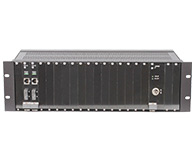 申瓯 SOC-F03(集中式)光纤收发器  可提供1个网管插槽、2个电源插槽、16个业务插槽（10/100/1000Base-T接口），经过Smartbits 6000B严格测试，保证100\\%带宽、无丢包。产品主要用于以太网数据业务和大客户业务IDC机房大带宽光纤传输点对点通信。