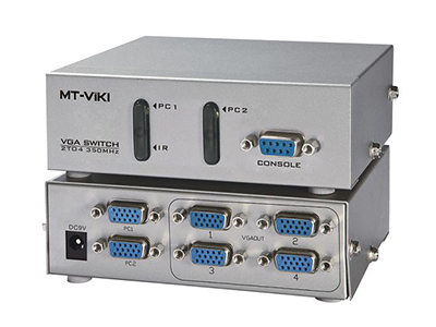 MT-204CB    2X4、350MHz、同步输出、RS232、带遥控
