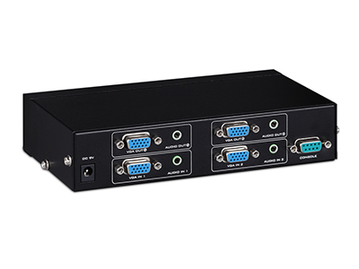 MT-VT212    2进2出、任选输出、自动红外、RS232控制、带音频
