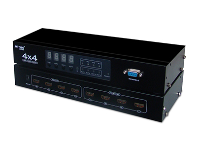 MT-HD4×4    4进4出、任选输出、自动红外，带摇控器
