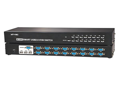 MT-1601UK-CH    16口KVM、带遥控、USB2.0、十六条原厂KVM专用线
