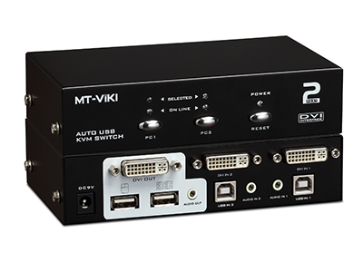 MT-2102DL    2口KVM 热键、USB2.0、两条1.5米原厂高品质KVM专用线、DVI接口
