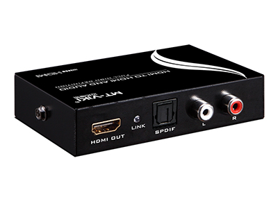MT-HA12    HDMI转HDMI+Audio(SPDIF+R/L)，带电源,HDMI解码器
