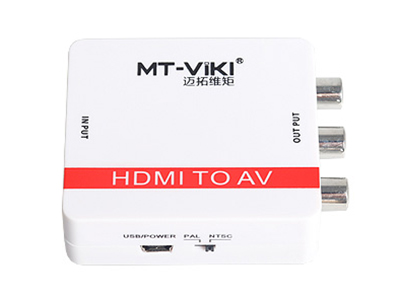 MT-HAV03    HDMI转AV，USB 5V供电，塑胶盒
