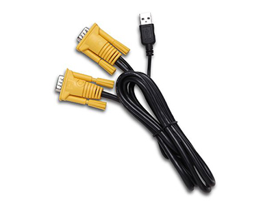 迈拓-吊头线1.5、3、5米双并线，USB KVM专用（带线包装、）