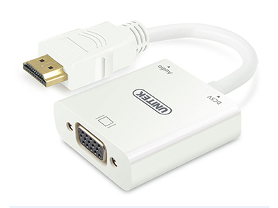 HDMI转VGA    MicroHDMI转VGA 转换器           彩合包装






